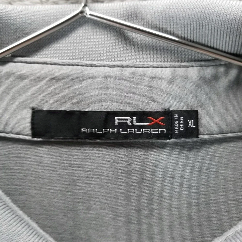 RLX Ralph Lauren Polo Shirt Mens XL Gray Solid‎ Golf Performance Wicking